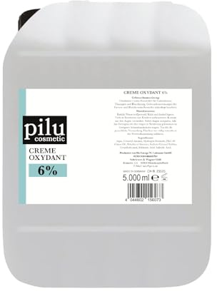 pilu cosmetic Creme Oxydant 5000ml 6% Entwickler I Wasserstoffperoxid für Haarfarbe, Haartönung, Blondierung, Abmattierung I Cream Developer