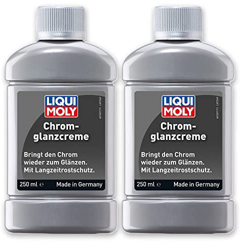 2x LIQUI MOLY 1529 Politur Chrom-Glanz-Creme Auto Motorrad Fahrrad 250ml