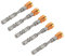 5pcs PH2 Drywall Bit Set Screwdriver Bits Set S2 Steel Magnetic Cross Head PH2 Screwdriver Bits 1/4inch Shankfor Drywall Screws(Yellow)