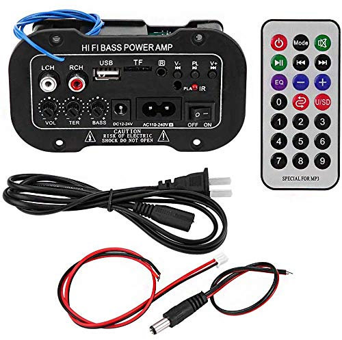 ANCLLO Black Bluetooth HiFi Amplifier 5 Inch Auto Car Digital Bluetooth Amplifier HiFi Bass High Power Stereo Audio AMP