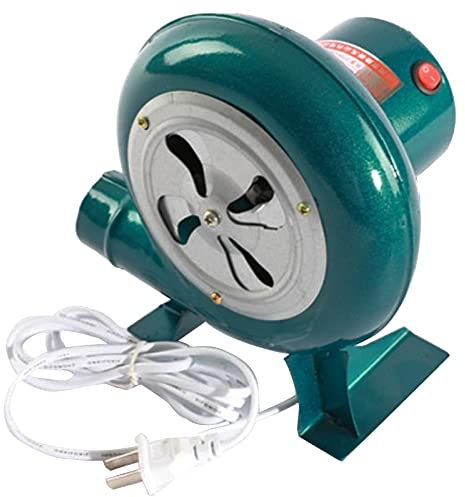 Utomhus grillfläkt, 220V elektrisk fläkt med variabel hastighet Centrifugal grillpump fläktkol smide grill, för camping/picknick/utomhus