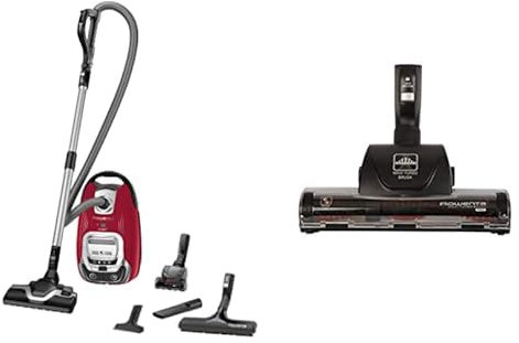 Rowenta Silence Force Aspirateur avec Sac Silencieux, Performant, Capacité 4,5 L, Accessoires pour Les Poils d'animaux et pour la Maison RO7473EA & ZR902201 Brosse Maxi Turbo