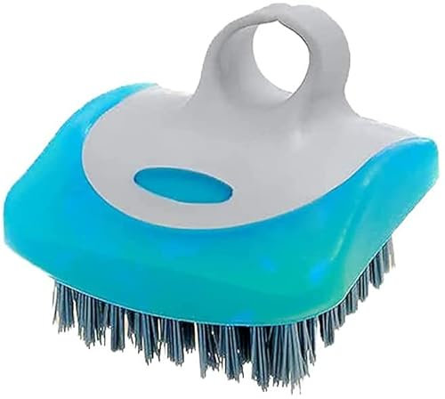 HADZLPOY Spazzola per funghi, spazzola per patate, spazzola per verdure per alimenti, set di pennelli per verdure, per lavare le carote e le patate (blu)