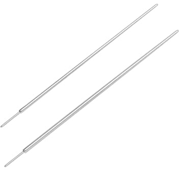 NewkeepsR 2PCS-0.8/1.0mm Cône d'insertion de broche en titane de qualité implantaire pour barre Labret sans filetage (0.8mm/1.0mm)