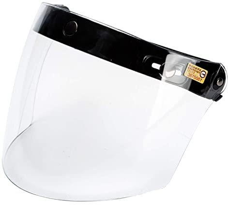 zalati Face Visor Front Shield Helmet Mask for Replacement DIY Making Motorbike Riding - Clear