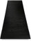 Tex family Woody Bambus-Teppich, rutschfest, vielseitig einsetzbar, Küche, Bad, Eingangsbereich (50 x 180 cm, Schwarz