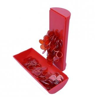 cavernedesjouets Loto Boite magnetique Baton + 100 pions de marquage Rouge - kit Bingo ramasse et Rangement - Set Accessoires Joueur + Carte