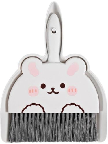 Mini Dustpan and Brush Set, Small Broom and Dustpan Cleaning Set Portable Table Brush Set Table Crumb Sweeper Cleaning Tools for Home Office