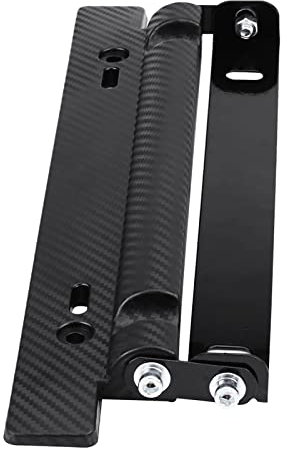 Portatarga Universale In Fibra Di Carbonio Regolabile A 180 Gradi Leggero Resistente Per Auto Anteriore E Posteriore Facile Da Installare Senza Fori