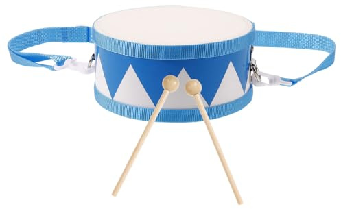 UPKOCH Batería para Niño Niña Doble Parche Diseño De Madera Resistente y Baquetas Instrumento Musical De Percusión para Desarrollo Rítmico Jardines De Infancia y Escuelas