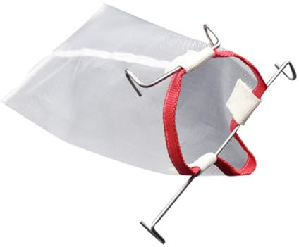 OKUMEYR Passoire à Miel Carrée Filtre Fin Crochet en Nylon Blanc Ustensile Cuisine Créatif et Résistant pour Vin et Miel pour Usage Cuisine