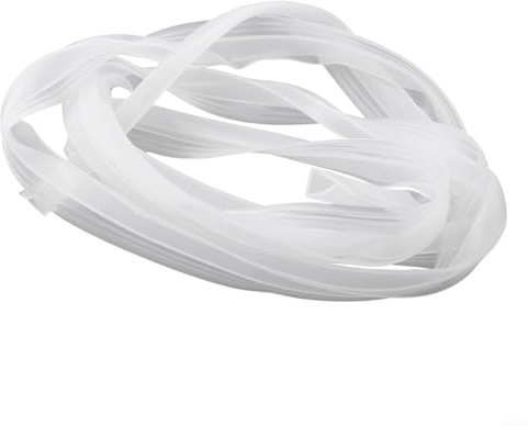 Striscia di guarnizione in gomma siliconica da 2 m, per porte scorrevoli in vetro del bagno, 6/8/10/12 mm, impermeabile, trasparente (12 mm)