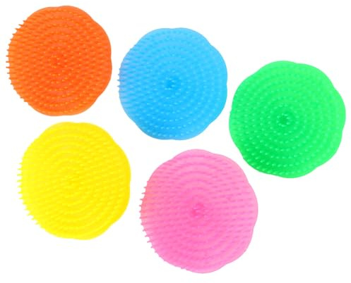 MUCKLILY Massaggiatore per Cute Capelluto Spazzola per Shampoo 20 Pezzi Portatile per Massaggio Chioma Uso Quotidiano Stimola Crescita e Riduce Forfora Colore Casuale