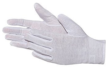 JAH Baumwollhandschuh extra dünn weiß – fusselarm & waschbar – für Lebensmittelhandling, Inspektion & Feinarbeit