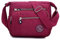 Womens Cross Body Bag Casual Umhängetasche Handtasche Multi Pocket Messenger für den täglichen Gebrauch Einkaufen (rot)