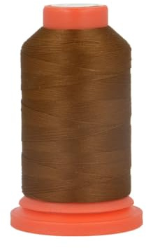 Bobine fil mousse polyester 1000m fabriqué en France pour surjeteuse marron