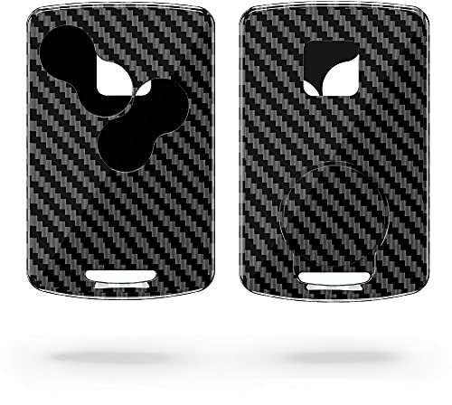 kwmobile Autoschlüssel Hülle kompatibel mit Renault 4-Tasten Autoschlüssel Karte (nur Keyless Go) - Hardcover Schutzhülle Schlüsselhülle Cover Carbon Schwarz