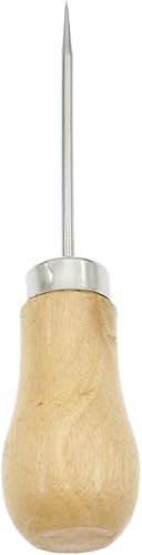 LNYMZD Ahle mit Holzgriff Werkzeug für Stanzschablone Schneiden Schablonen Papier Leder Nähen Schneiderahle Werkzeuge Nähzubehör