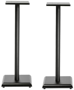Högtalarställ, Surround Sound-ställ for hemmabio, Högtalarställ i golv i metall, Lätt att montera, Lämplig for hem, kontor, teater(80cm)