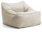 mokebo Sitzsack Sessel aus Cord 'Der Lümmel', XXL Sitzsack, Cord Sessel oder Sitz Sessel für Wohnzimmer und Wintergarten, auch als Riesensitzsack in 83x73x60(BxHxT in cm) in Beige