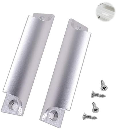 Nevoluxer Maniglia Finestra Alluminio, Maniglia Porta Finestra in Lega di Alluminio, 2 Pezzi per Balcone, Porte e Armadi, Design Moderno e Resistente (Argento)