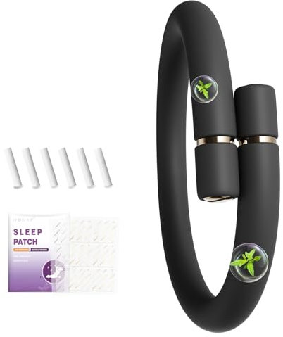Refillable Insect Repellent Bracelet,Mosquito Repellent Bracelet (DEET-Free),Contains 6 Essential Oil Refills (2 per Pack)+Sleep Patches,Lemongrass, Lemon, Citrus extracts:Child & Adult - Safe