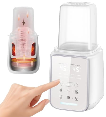 Chauffe-biberon pour bébé 8 en 1 pour lait maternel ou lait maternel avec contrôle intelligent de la température pour tous les biberons