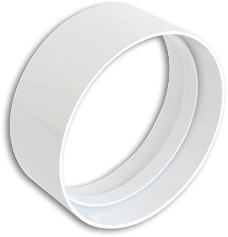 La Ventilazione CG125B Giunto in ABS per Aerazione Canalizzata, Diametro 125 mm, Larghezza 5 cm, Bianco