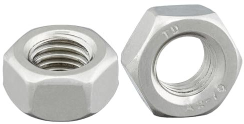 10 Stück Sechskantmutter DIN 934/ISO 4032, M6, Standard, 10 Stück, Edelstahl A2 V2A, Schraubenmutter, Edelstahlmutter, Sechskant-Mutter, V2A Mutter (M6, 10 Stück)