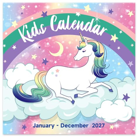 2027 Barnkalender – 2027 väggkalender, jan 2027 – dec 5 148,88 cm x 61 cm (öppen)