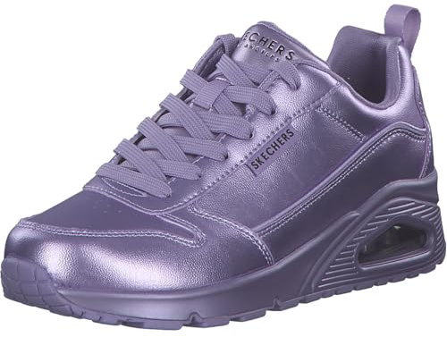 Skechers Uno Galactic Galactic - Tenis para Mujer, Jersey Duraleather Lavanda, 38.5 EU