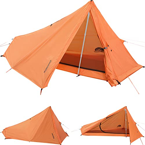 1 Person Trekking Pole Tent, Ultralight Backpacking Hiking Tent (NO POLES)