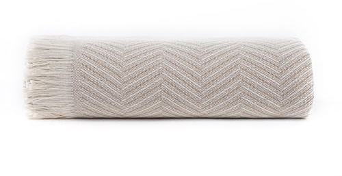 Todocama - Colcha Multiusos Sofa, Manta Foulard, Plaid para Cama, Cubresofa Cubrecama, Jarapas, Fabricado en España, Espiga. (230x260cm, Beige Arena).