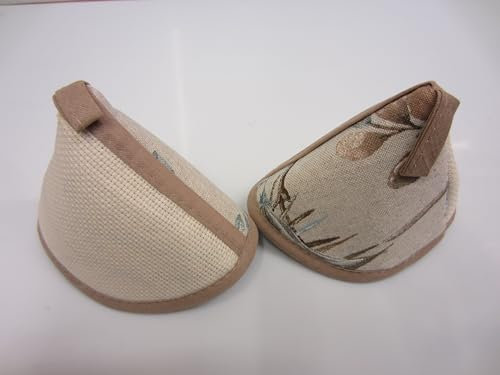 COPPIA PRESINE ROTONDE A CAPPUCCIO DA CUCINA FANTASIA NATURA NOCCIOLA CON AIDA