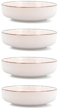 Quid Duna 4 Plato Hondo Cerámico 18,5x5,3cm Loza Apto Microondas Apilable