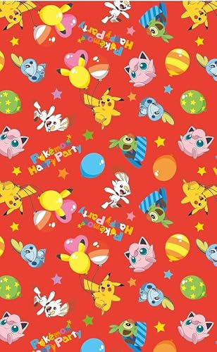 Rotolo di carta da regalo Pokemon da 4 m, per regali di compleanno
