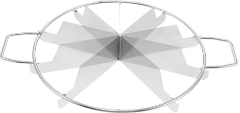 Ciieeo Cortador de tartas preciso de 10 cortes - Rebanador de acero inoxidable para hornear de 27 cm - Cortador de tartas y divisor de pizza - Herramienta divisora ​​de masa metálica para porciones