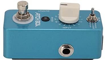 AKLOSIPY Guitar Pitch Shifts Pedal med Rik Harmonisering, små Metalldesigneffektpedaler i Blått för Mångsidig Prestanda