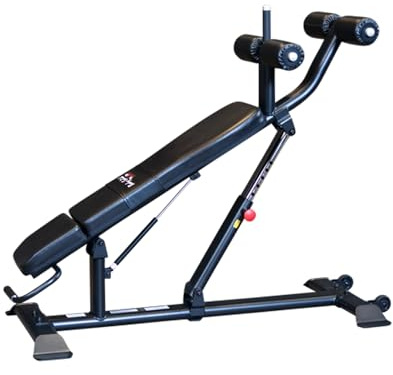 Pro ClubLine (SAB500B) Ab Bench by Body-Solid - Adjustable Sit Up/Weight Bench for Full Abdominal, Decline, Incline, and Flat Exercise, Black Finish
