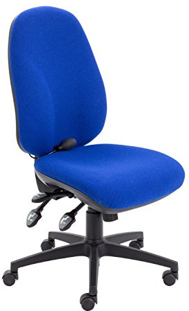 Office Hippo Physio Approved Desk Chair, Ergonomic Home & Office Chair With Adjustable Seat, Back & Lumbar Pump For Comfort & Support, Computer Chair With Seat Slide - Royal Blue