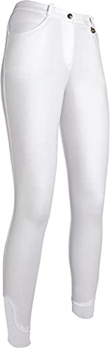 HKM Kate - Pantaloni da Equitazione, Colore Bianco, 44