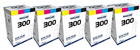 Bodno 5 x Magicard 300 Printer MC300YMCKO/2 Color Ribbon - YMCKO - 300 Prints Software Demo Card