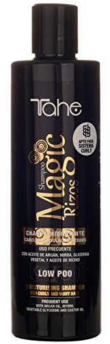 Tahe Magic Rizos Shampooing Hydratant Low Poo pour cheveux ondulés ou bouclés (300 ml)