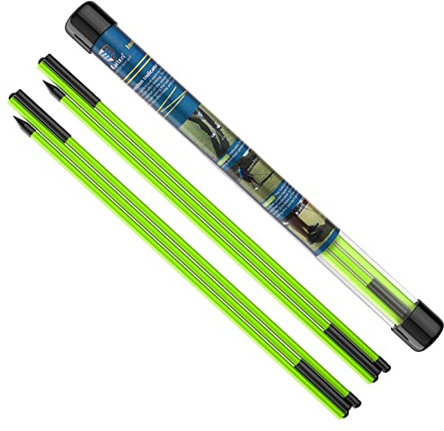 MoKo Palos Alineación Golf Plegables, 2 Piezas, 122 cm, Verdes