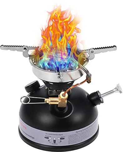 Taruor Portable Outdoor Camping Mini Gasoline Stove, Liquid Fuel Alcohol Oil Stove