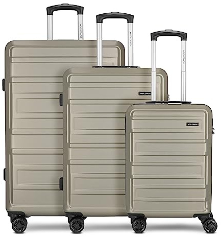 Worldpack Koffer-Set 3-teilig für Damen und Herren | Reise-Trolleys 50 x 29 x 76 cm aus hochwertigem, stoßfestem ABS Material | Doppelrolle & Teleskopgriff| New York 2.0 Serie