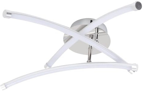 XHTLLO Lámpara De Techo Lineal Moderna, Arco LED 2500LM De Alto Brillo, Eficiencia Energética, para Oficina, Comedor, Luz Blanca De Aluminio Fácil De Instalar