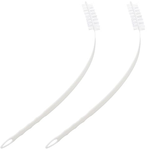 Amosfun Spazzola per la Pulizia dello Sfiato dell'Asciugatrice 2 Pezzi Spazzola per Lanugine Asciugatrice e Lavatrice Accessorio per Rimuovere Polvere e Peli Animali Manico in PP