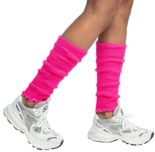 Boland - Jambières pour adultes, couleur unie, taille unique, gants, chaussettes, genoux, années 80, costume, carnaval, soirée déguisée (Lot de 2)