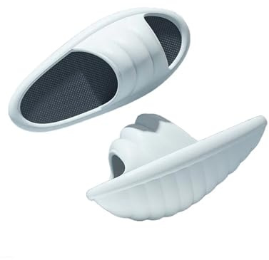Reliable Swing Body-Shaping Shoes Conch Shape Home Balance Slippers Slim Legs 45 Degree Curved Shake Shoes Foot Massage Tools(Blue)